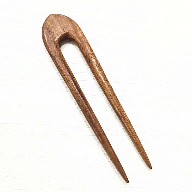 Guilin Mingcheng wholesale Green sandalwood red sandalwood Ebony plate hair clasp classical hair clasp handicraft jewelry