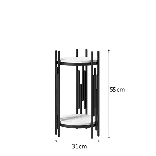 Gold Nordic Light Luxury Flower Stand Wedding Decor Train Metal Art Living Room Shelf Creative Sofa Side Table