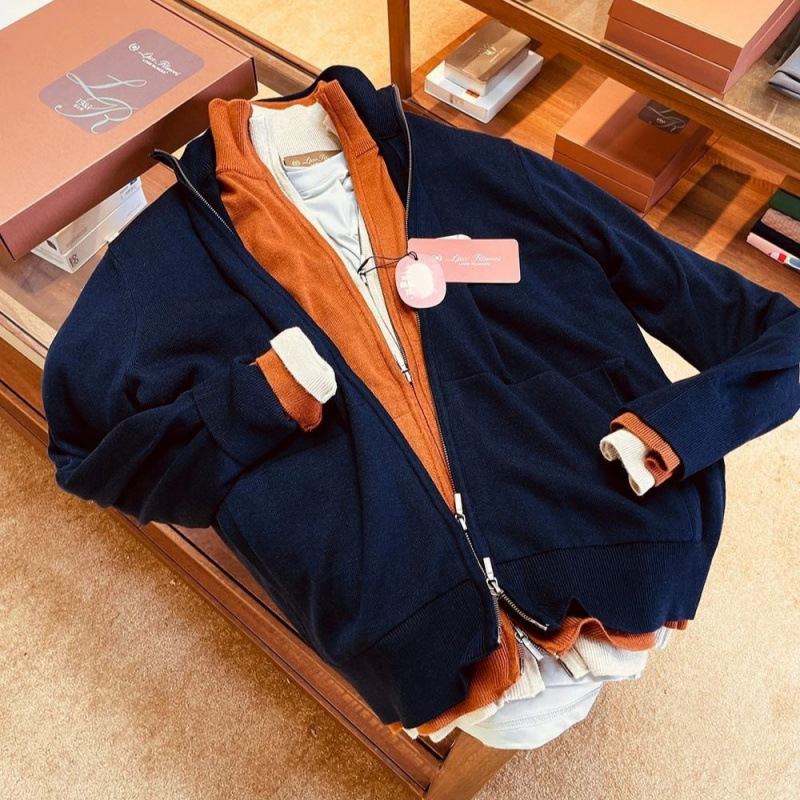Luxury at the highest level! Imported merino wool and Tencel blend! High-end men’s zip-up knit cardigan for autumn and winter