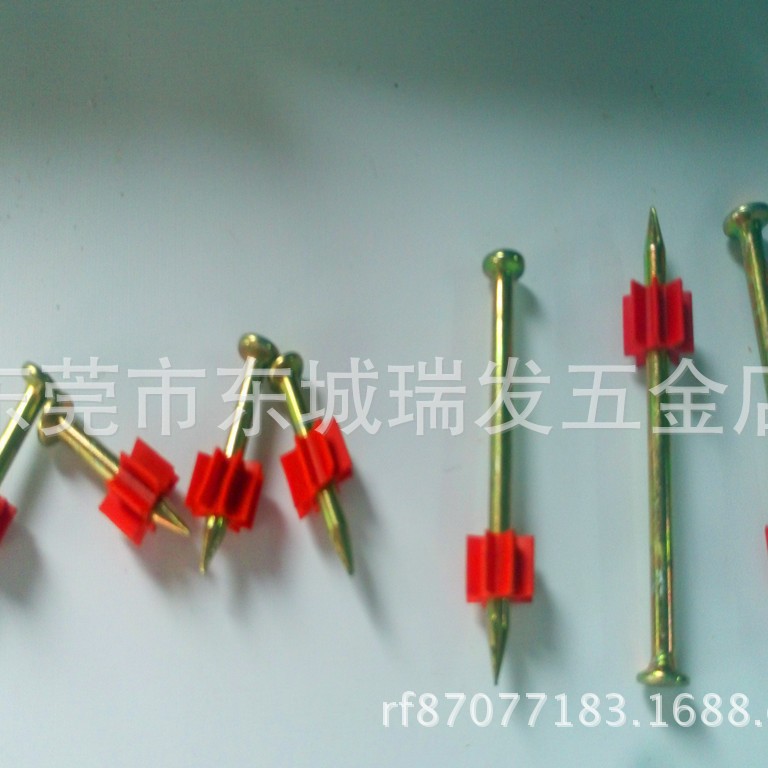 文江牌射钉YD-32水泥钢钉枪钉枪钉带红胶水泥钢钉YD32/100个