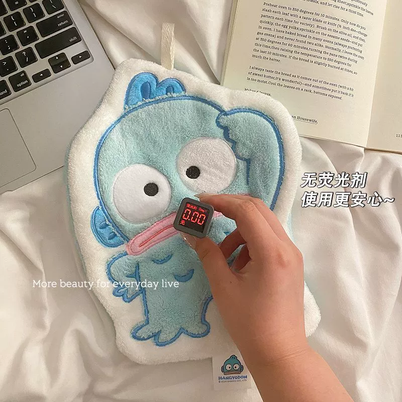Cute cartoon handkerchief for home use, quick dry towel, increased thickness, water absorbent