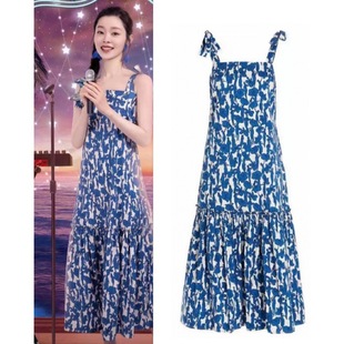 ���W����ͬ���{ɫ���I����ȹ2023�͹Ÿ߼��Єe���黨��Ъ�B��ȹ