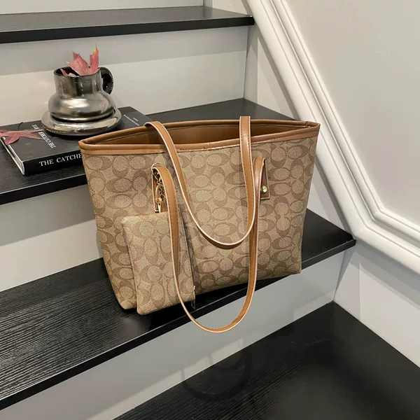 High-end large-capacity shopping bag for women, 2025 new fashion versatile handbag, popular large crossbody bag