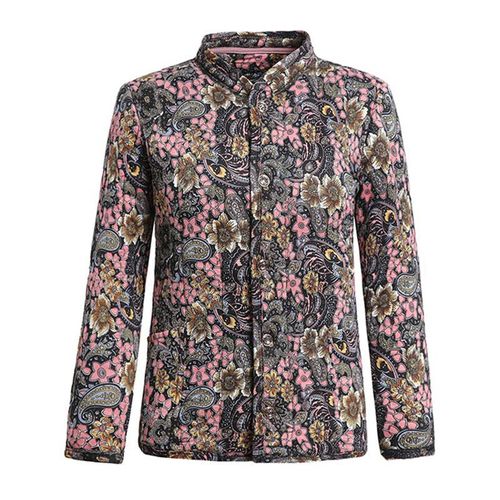 Winter Camel Hair Women's Cotton Jacket with Fleece and Thickenings, Suitable for Middle-aged and Elderly, Outwear Loose Top, Large Size Long Sleeve Mother's Dress