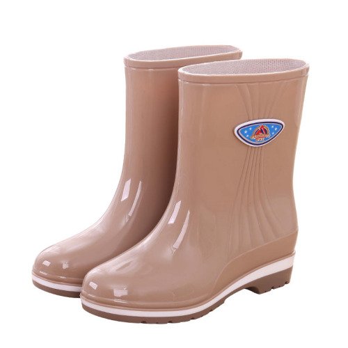 Korean Short Boot Ladies Rain Boots Water Shoes Women Rain Boots Fashion Waterproof Shoes Kitchen Non-slip Rubber Shoes Work Boots Summer