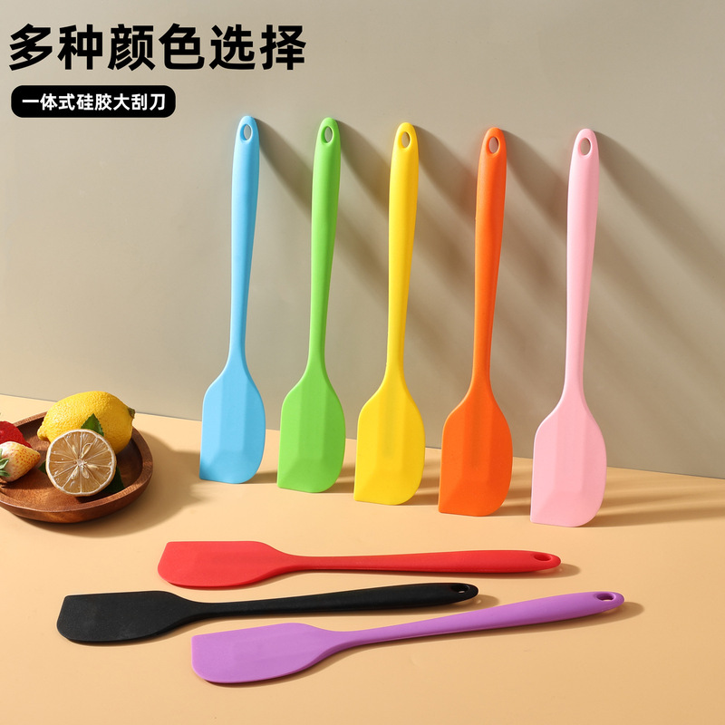 27CM一体式シリカゲルスクレーパー高温大型ケーキクリームナイフ焙煎ツールシャベルゴム焙煎|undefined