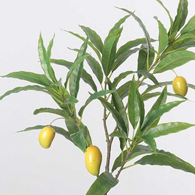 Simulación de plantas verdes, ramas de mango, frutas, decoración interior del hogar, decoración, jardinería, ramas falsas, accesorios de fotografía de hotel