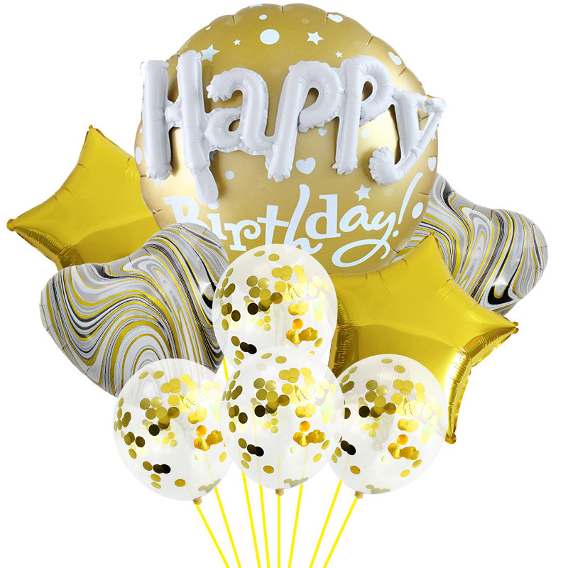 Letter Pattern Birthday Simple Style Classic Style Letter Aluminum Film Birthday Balloons