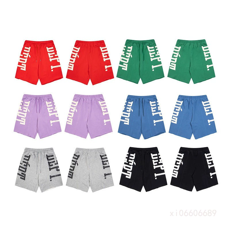 25ss новые трансграничные шорты с буквенным принтом GALLERY DEPT для мужчин и женщин, свободные повседневные модные пятиточечные брюки с брызгами чернил