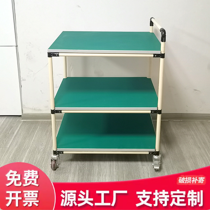 小型アクセサリーツールカート、静電気防止ターンオーバーカート、多層車輪付き配送モバイルトロリー、エイジングラック、テストラック|undefined