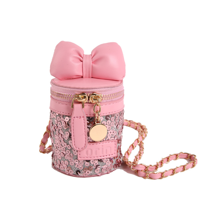 Bolsas para niños 2026 nuevas bolsas de moda de sequillas para niños y niñas bolsas de cadena lindas bolsas de arco mini bebés