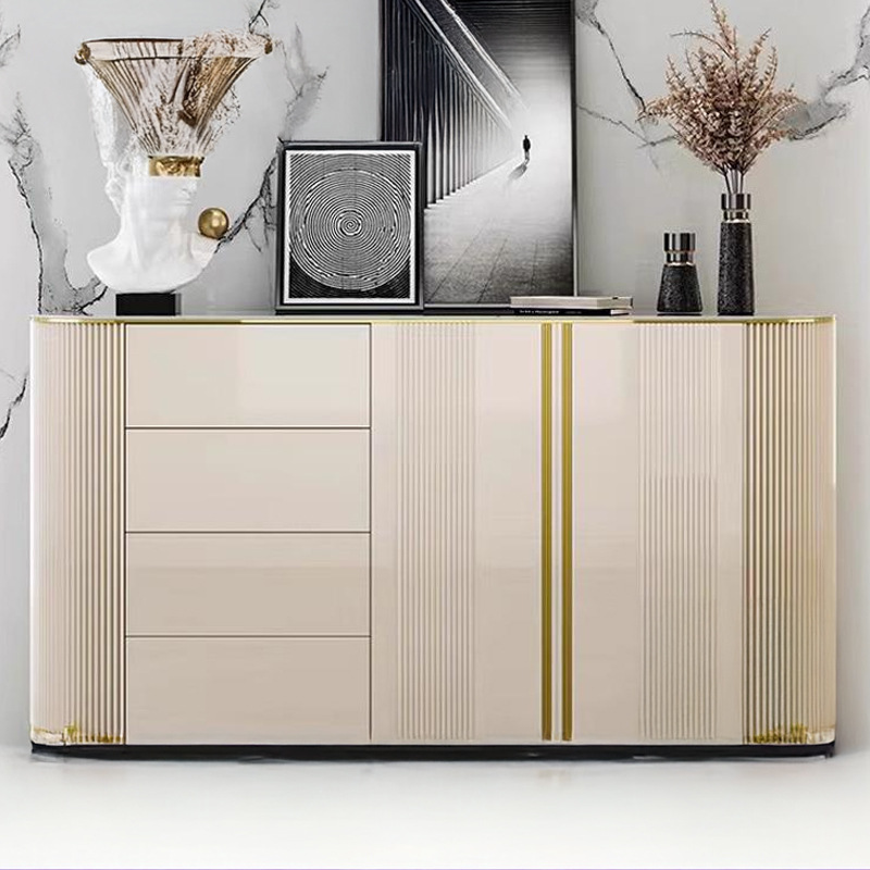Light Luxury Sideboard Slate Modern Simple Home Small Apartment Living Room Bedroom Dining Room Storage Cabinet Entrance Cabinet Italian Style