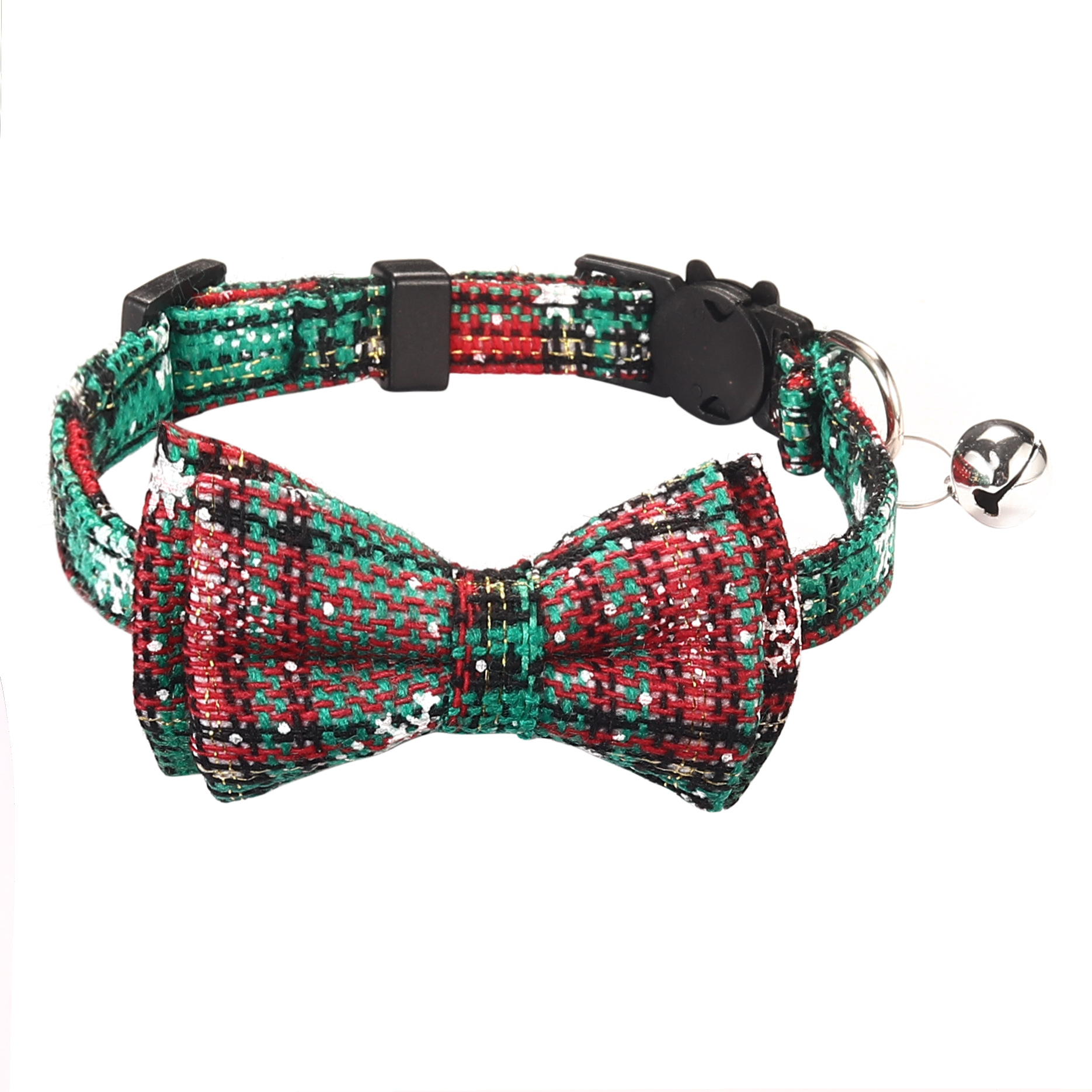 Collier Pour Animaux De Compagnie De Noël Nouveau Chat Bell Chien Harnais Échappable Arc Collier Fournitures Pour Animaux De Compagnie display picture 2