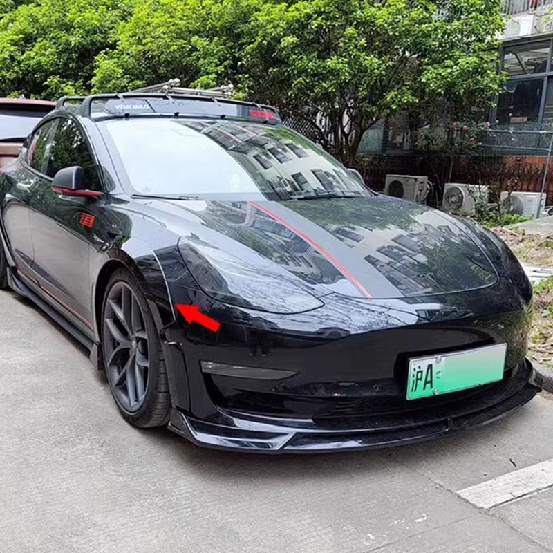 Suitable for 19-23 Model 3 Wide Body Wheel Eyebrow Modification Tubro Wide Body Wheel Eyebrow Widening Decorative Wheel Eyebrow