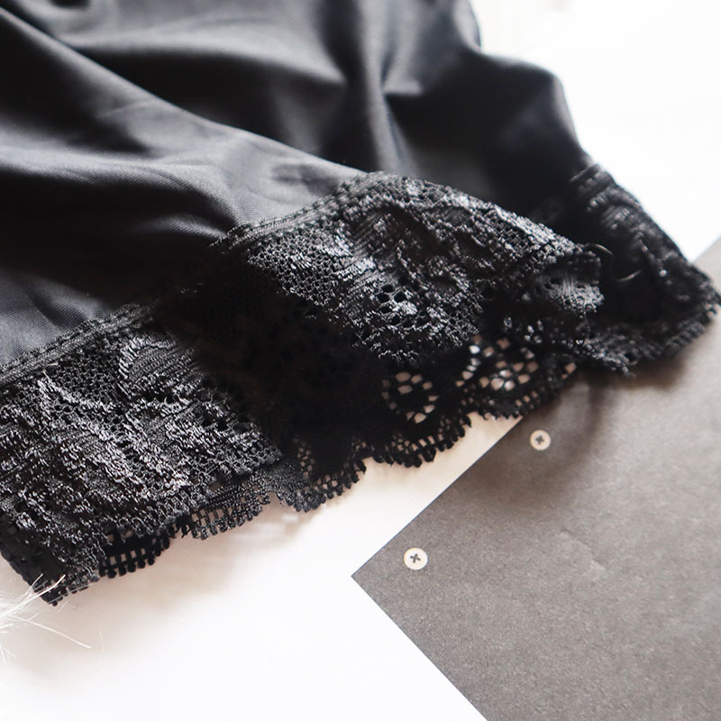 冰丝蕾丝边三分安全裤