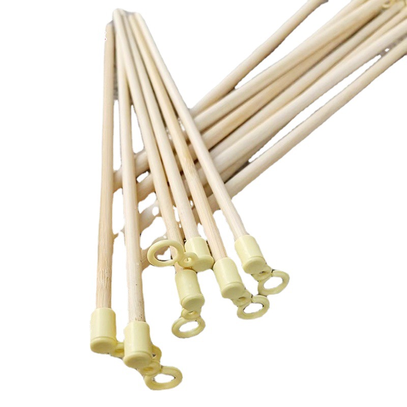 Hand-held pole 6mm paper lantern toy lifting pole material 26.5cm red bamboo lifting pole factory lifting pole supply