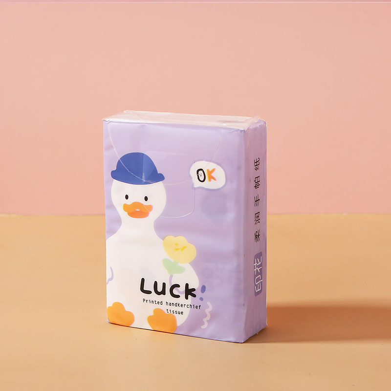Small Pack Printed Tissue Paper Wholesale Toilet Paper Portable Tissues Napkin Paper Mini Papertowel Small Pack Tissue Paper