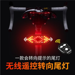 Electric Bicycle with Extended USB Charging Rear LED Tail Light, Wireless Remote Steerable Turn Signal Safety Light Cycling Equipment