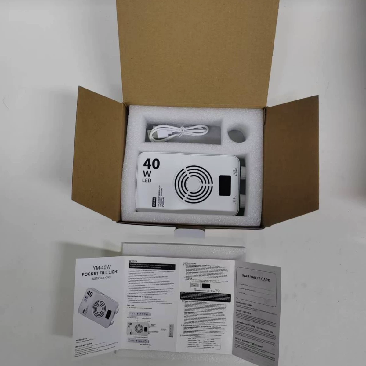 Подпитывающий свет, 40W, три цвета