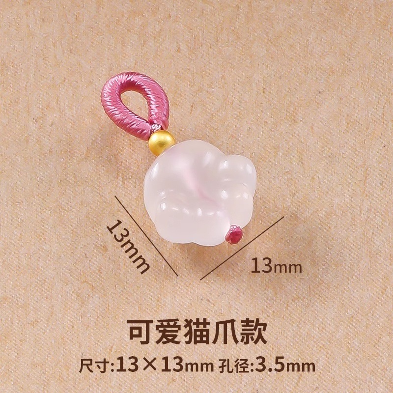 天然水晶アクセサリー 蓮の実型小ペンダント 和田玉小ペンダント飾り 小滴溜手飾りDIYアクセサリー|undefined