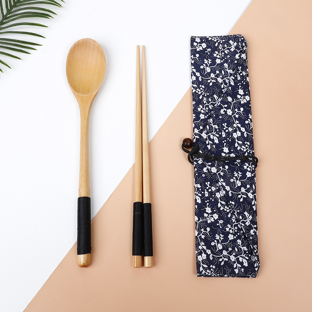 로그 컬러 검은 실 세트 나팔꽃 천 가방