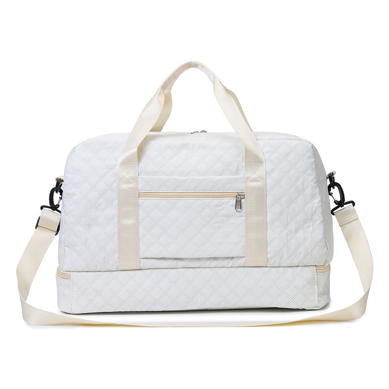 2024 nueva moda bolsa de viaje portátil al aire libre de corta distancia de gran capacidad de separación seca y húmeda, ejercicio, fitness, bolsa de yoga, marea