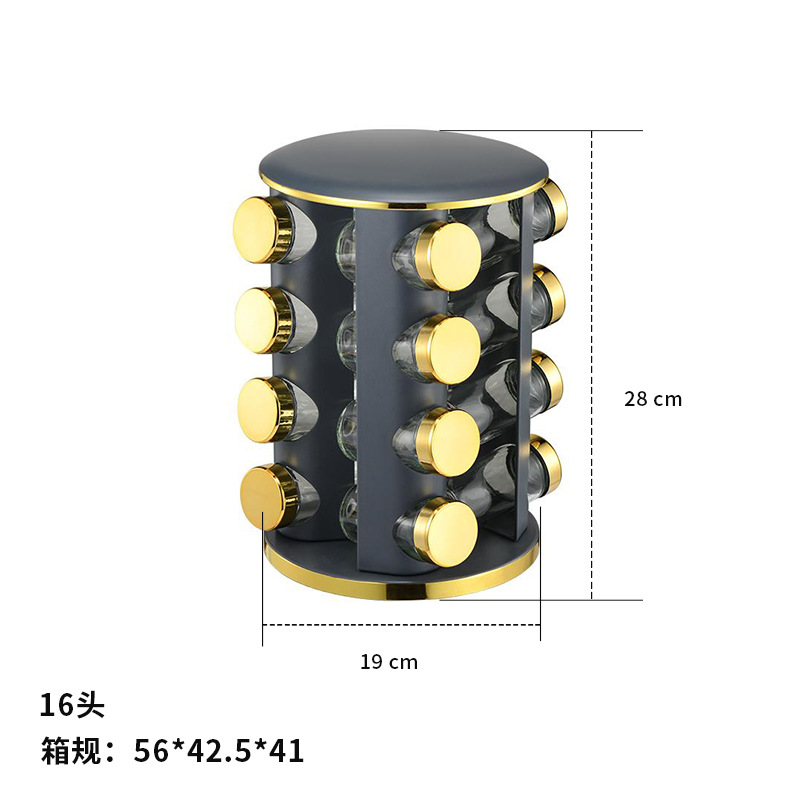 Estante de condimento redondo de Phnom Penh giratorio, suministros de cocina, frasco de condimento para el hogar, frasco de condimento de tres/cuatro/cinco filas
