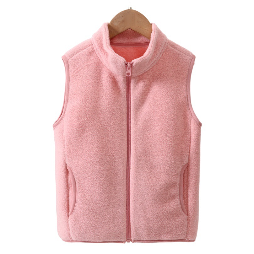 Children's Polar Fleece Vest Autumn and Winter New Medium and Large Kidsren's Autumn and Winter Thickeneded Polar Fleece Vest Vest for Boys and Girls