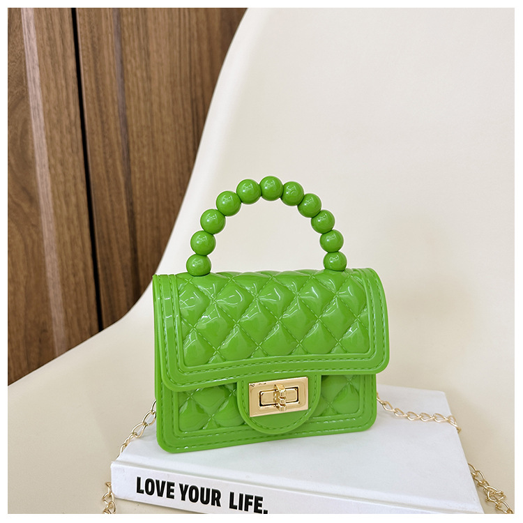 157g Weight Polyester Lining Material Flip Cover Closure Type Single Shoulder Strap Strap Type Jelly Bag Bags Type Casual, Holiday Occasion PVC Material Solid Color Pattern All Seasons Season Women's Gender Basic, Classic Style Style Square Shape Small Size Women's Small PVC Solid Color Basic Classic Style Square Flip Cover Jelly Bag 39