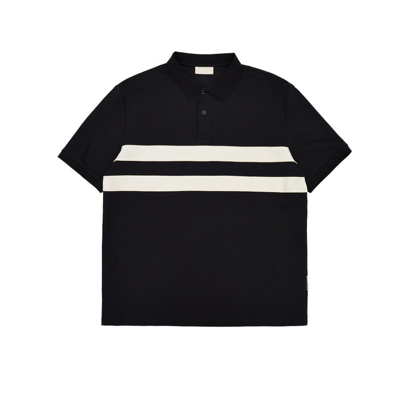 Nuevo diseño, moda, marca de moda, camiseta de manga corta, transpirable, camisa POLO de solapa a juego de color casual juvenil, top de hombre
