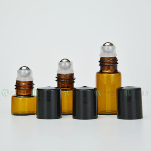 Rolling ball bottle 1ml 2ml 3ml rolling ball bottle essential oil dispensing bottle small glass bottle cosmetic dispensing bottle