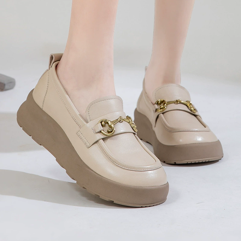 Non-slip shoes, footwear high heels, loafers, autumn, trend of season, for middle age