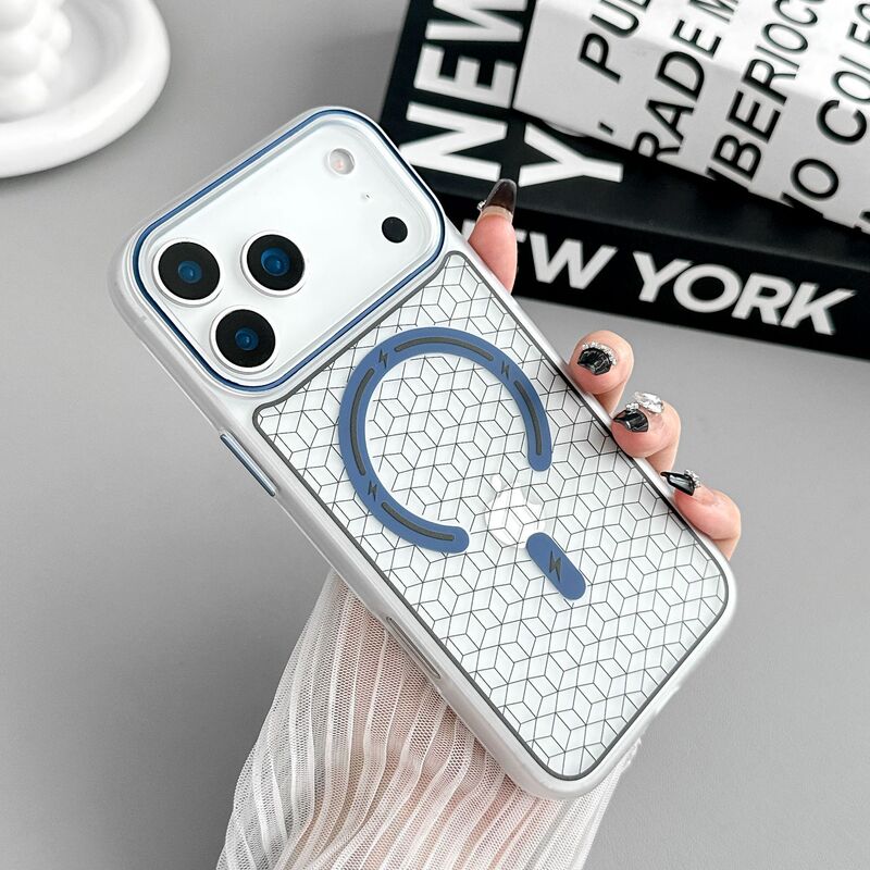 Suitable for Iphone17Promax Mobile Phone Case 3D Engraved Plaid Pattern Apple 16 Magnetic Suction 15 Skin-Feel 14 Protective Case 13 Suitable for Iphone17Promax Mobile Phone Case 3D Engraved Plaid Pattern Apple 16 Magnetic Suction 15 Skin-Feel 14 Protective Case 13