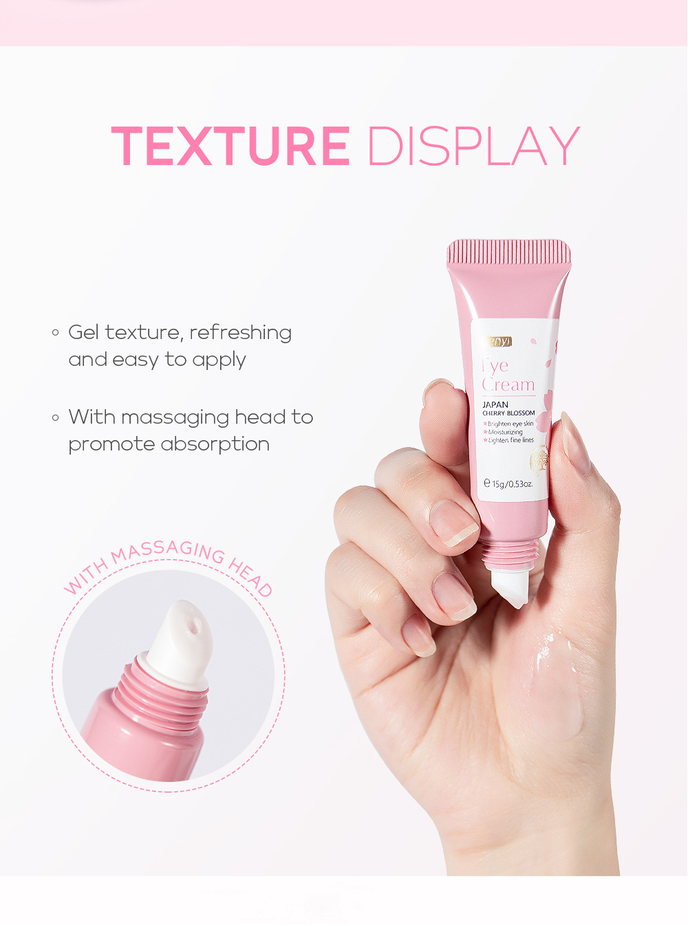 FENYI Cherry Blossom Essence Eye Cream 15g Moisturizes the eye area, hydrates and moisturizes the eyes, and cares for beautiful skin undefined