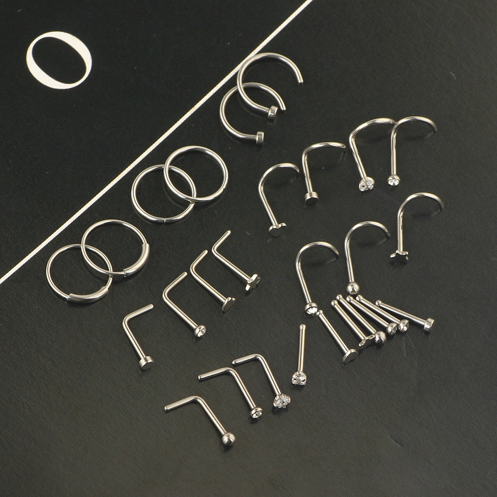 Labret piercing jewelry detail image