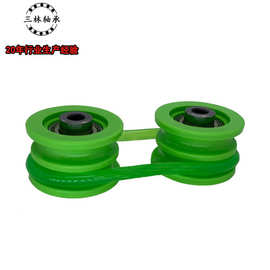 无动力流水线滚筒轴承托辊链轮同步轮无动力滚轮传送O型圈福来轮