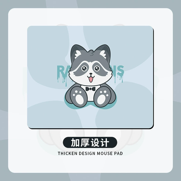 BW057 sitting gray raccoon