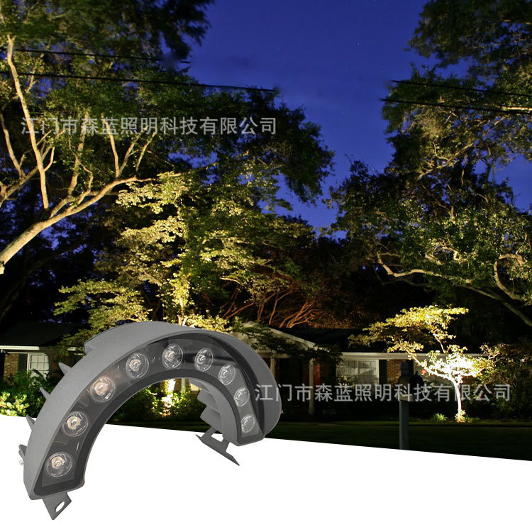 6WLED瓦楞灯  户外防水寺庙照明亮化瓦片等 拼接园林景观圆形照树