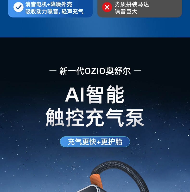 Cross-Border Special-Purpose Vehicle-Mounted Wireless Air Pump, High-Pressure Tire Inflator for Cars, Portable Electric Bicycle Pump