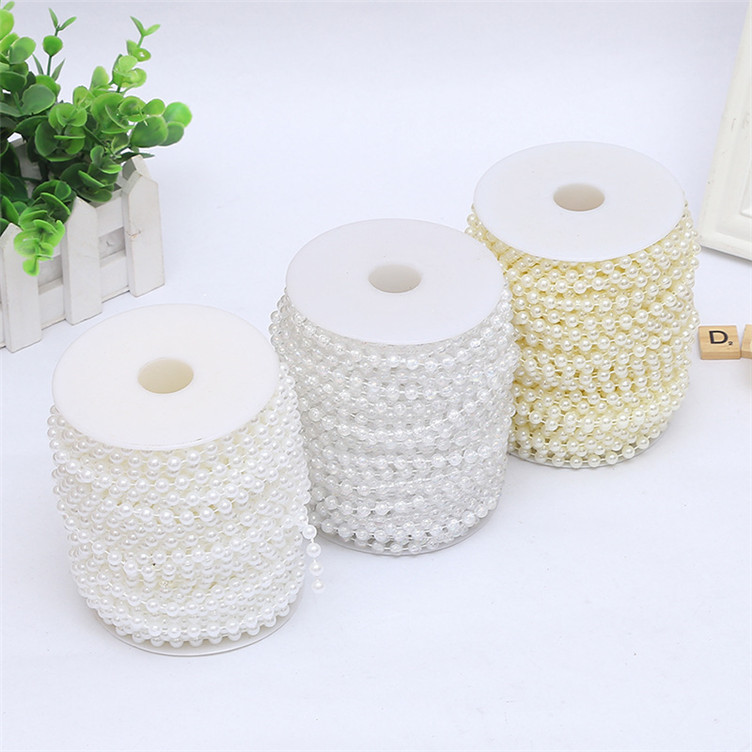 in stock ABS imitation pearl 3-10mm bow headwear curtain curtain decorative Christmas supplies plastic beads