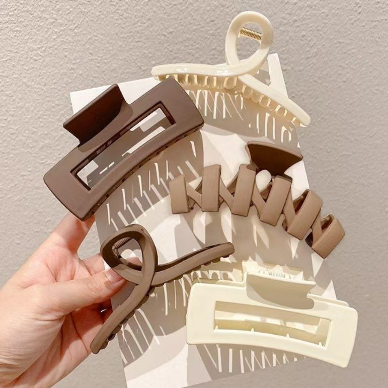 Temperamento transfronterizo simple clip de cabello de cabeza de mujer clip de agarre cuadrado clip de tiburón clip de cabello adornamiento mayorista