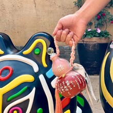 网红葫芦玻璃瓶功夫江湖茶饮葫芦瓶奶茶创意玻璃葫芦瓶泡酒瓶