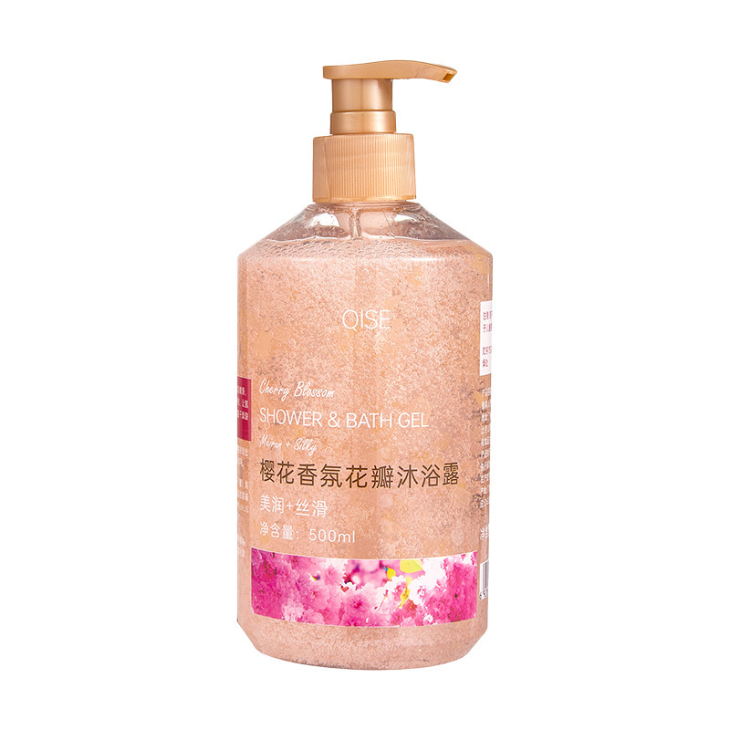 Rosa fragancia flor de cerezo crema de baño suave hidratante relajante piel fragancia permanente control de aceite limpiador fabricante