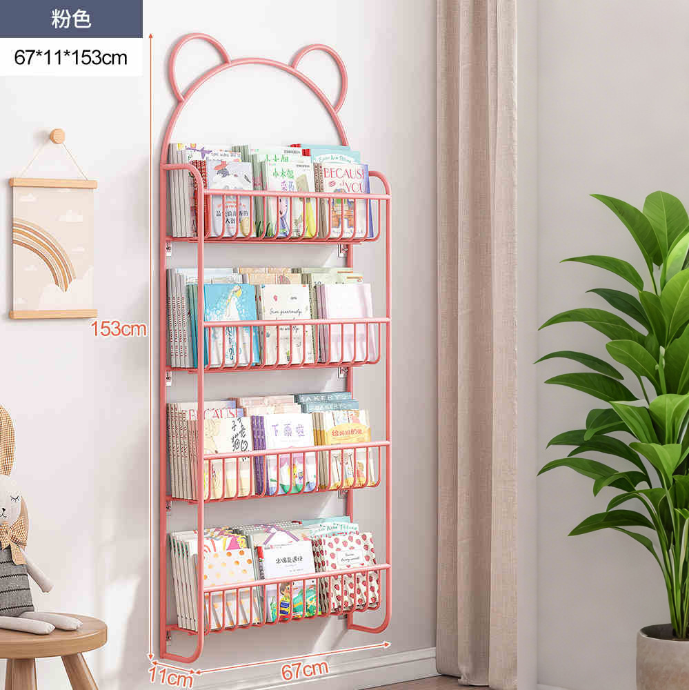 Estante detrás de la puerta Estantería ultrafina de hierro forjado de piso a techo para niños con espacio de pared simple y extremadamente estrecho Gabinete de almacenamiento doméstico montado en la pared