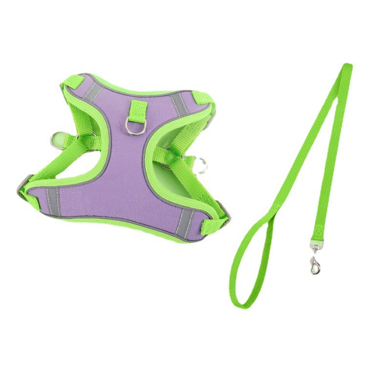 Nuevo chaleco transfronterizo correa de perro gato perro pequeño Teddy correa de pecho cachorro correa de perro Cadena de perro