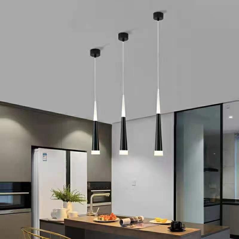 Creative Simple Personalized Bar Pendant Light Meteor Shower Conical Dining Pendant Light Dining Table Staircase Front Desk Cashier Hanging Cord