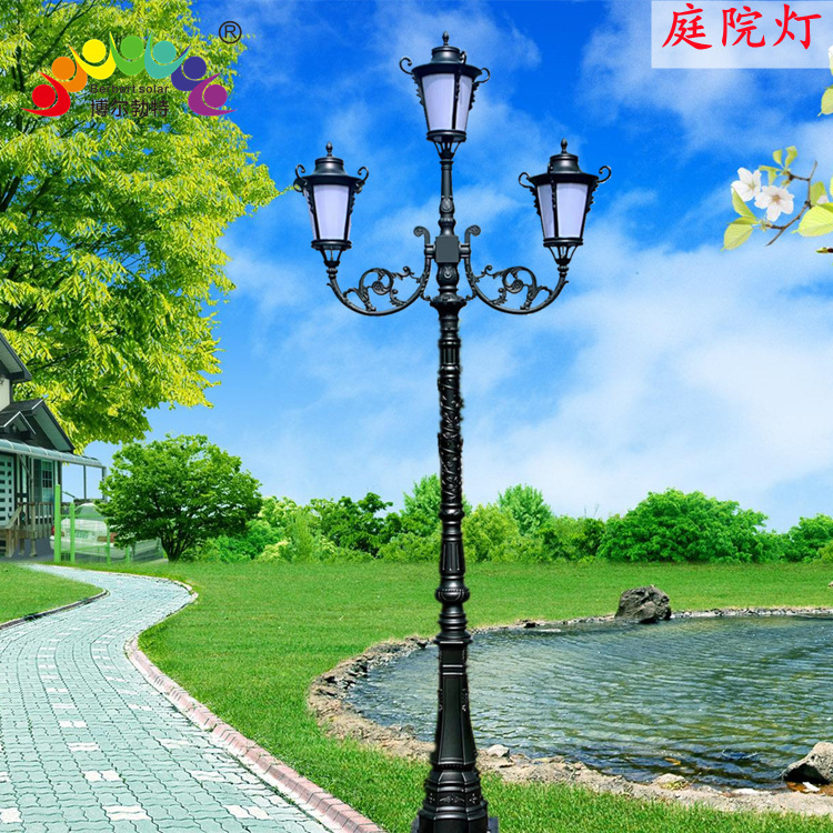 ボルブト屋外学校別荘模造led太陽庭園灯3メートル4メートル庭園景観庭園灯|undefined