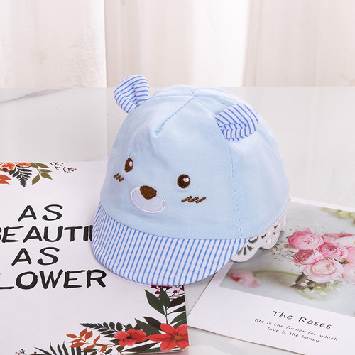 Manufacturer wholesale baby hats 0-3-6 months spring and summer baby caps baby sun visor newborn hats