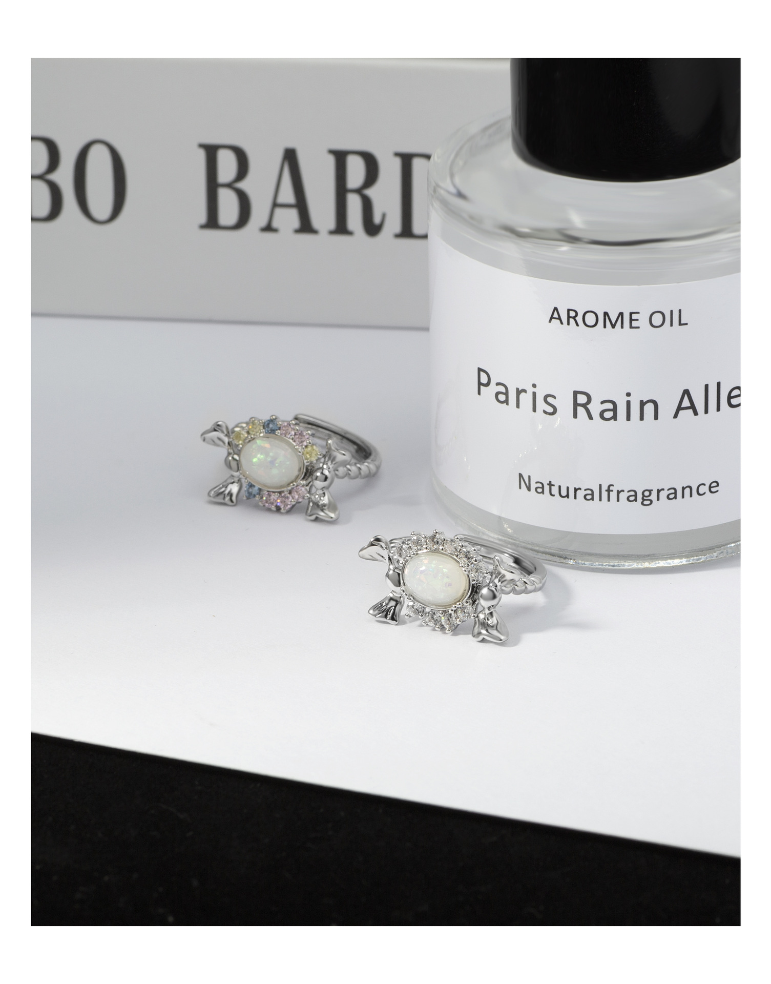 Fashion Bow Knot Copper Plating Inlay Artificial Gemstones Zircon Rings 1 Piece