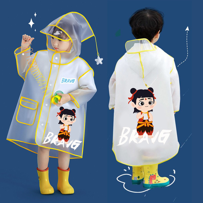 Children's Raincoat Boys' Children's Full Body Waterproof Girls' Baby's New Kindergarten Pupils School Special Poncho